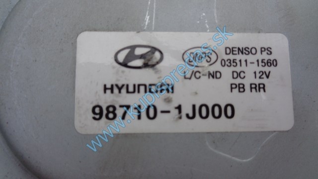 zadný motorček stierača na hyundai i20 HB, 98710-1J000